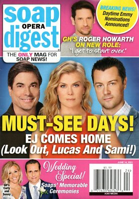 SOAP OPERA DIGEST June 14 2021 Days of Our Lives Roger Howarth Finola Hughes