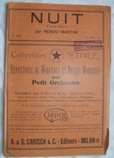 NUIT RENZO MARTINI SPARTITI MUSICA ORCHESTRA FOX TROT