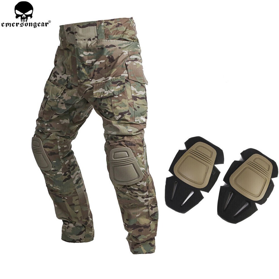Pantalones de combate Emerson Tactical G3 para hombre camuflaje airsoft militares ejército pantalones