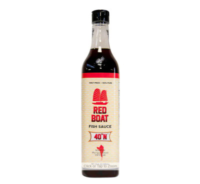 Premium Red Boat Fish Sauce 40°N, Large Size, 25FL/750mL Free Free Shipping