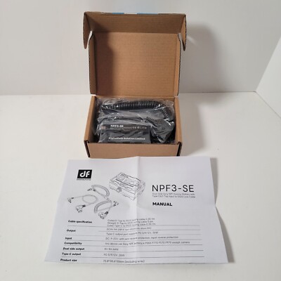 Dual-Side Sony NPF Dummy Battery with Type-C&D-Tap Input to 5525 Lock Cable #JK