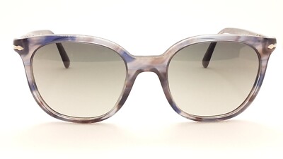 PERSOL PO3216-S 1083/71 Striped Grey Grey Gradient Lens 51 mm Unisex  Sunglasses