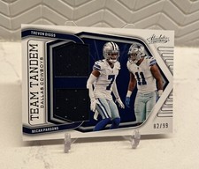 2022 Micah Parsons Trevon Diggs #d /99 Panini Absolute Team Tandem Patch Cowboys
