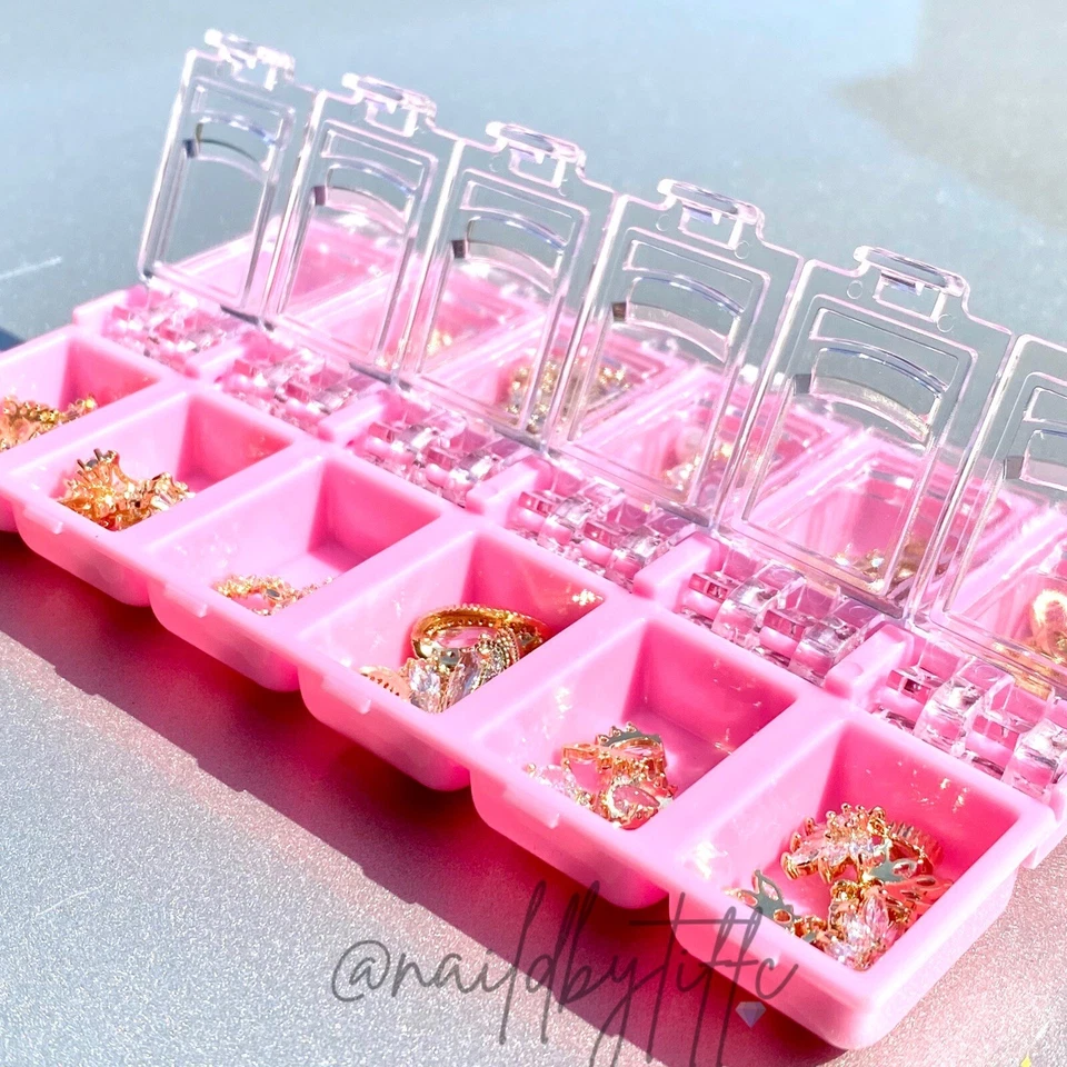 Contenedor de almacenamiento de arte en uñas 12 ranuras Foto 2 de 2