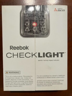 Reebok Checklight Sports/Activity Impact Indicator Black Z85846 Size Large. New