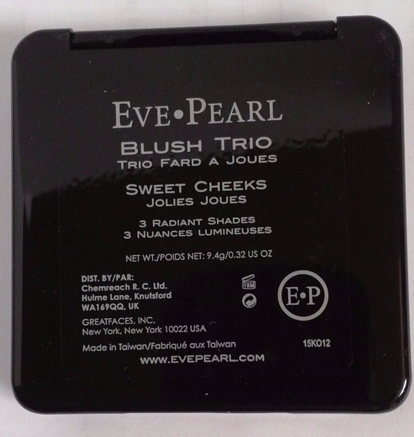 2 Eve Pearl Blush Trio Sweet Cheeks 2 Blushes & 1 Bronzer 0.32 oz SLIGHTLY BRUSH - Image 4 of 4