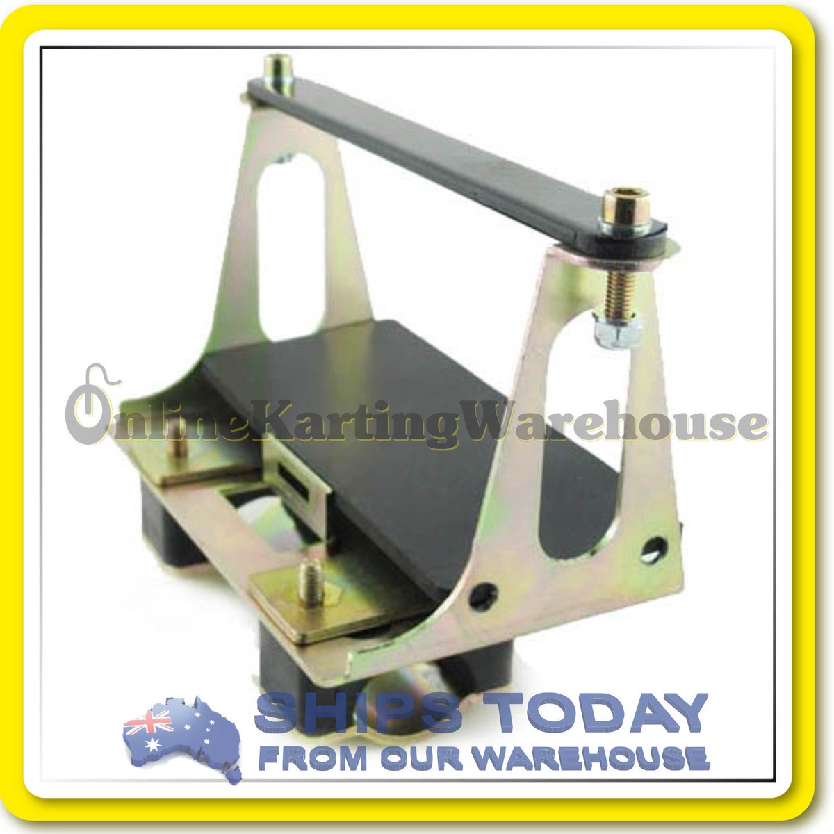 GO KART BATTERY HOLDER ASSEMBLY MOUNTED CHASSIS BRACKET