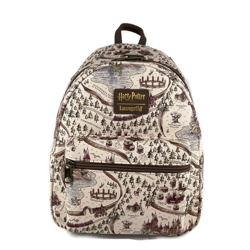 Loungefly Harry Potter Mini Backpack Bag Hogwarts School Grounds Map Wizarding