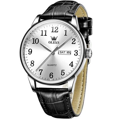 Olevs Viereckige Herrenuhren Quadratische Herrenuhr OLEVS Quarzuhr