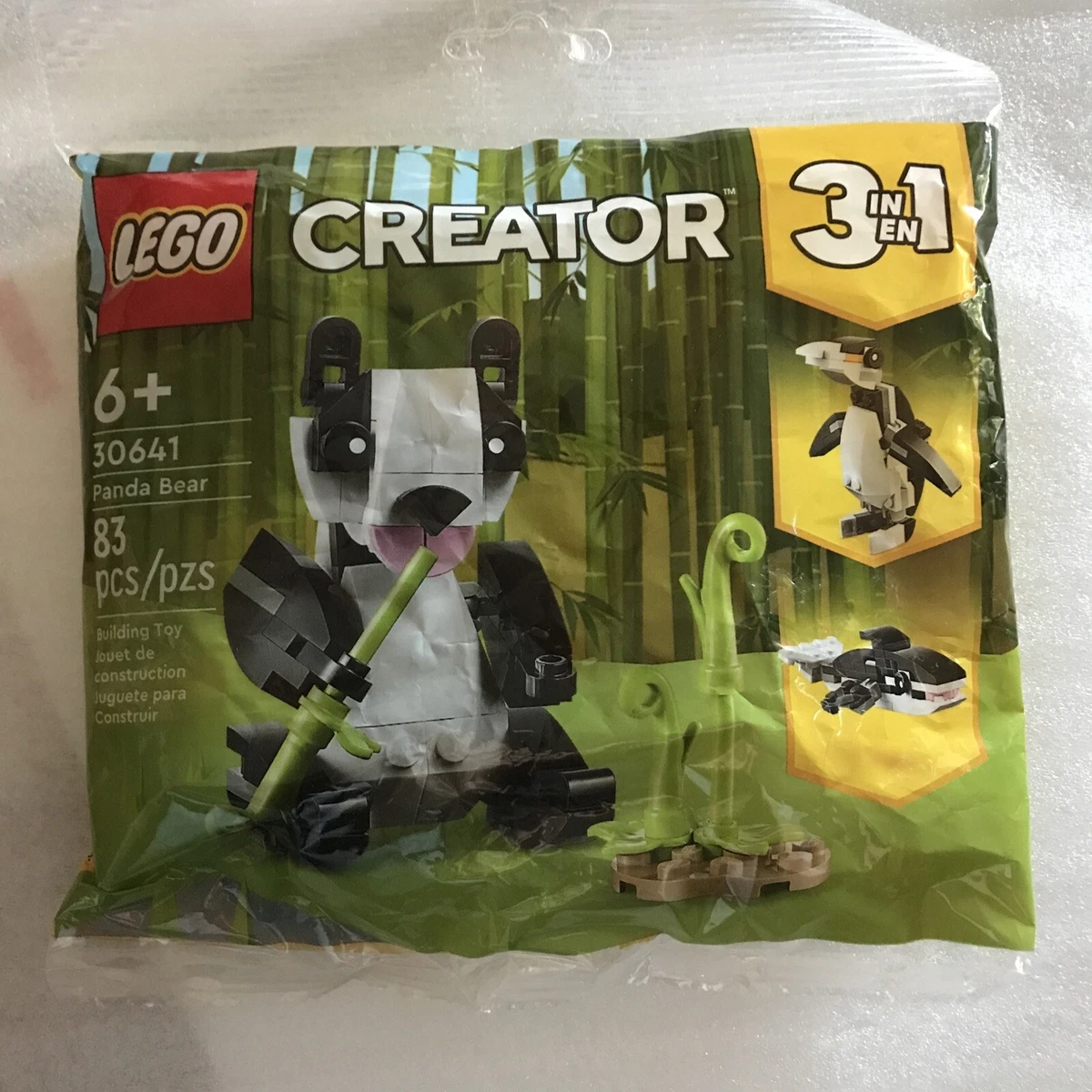 LEGO 30641 Creator 3in1 Panda Bear Penguin Orca Bamboo Bogo Legoland Ticket  New