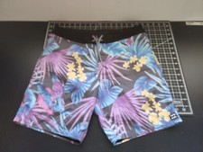 Billabong Recycler Series Boardshorts purple yellow blue - Size 32 read descrip