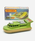 Matchbox Lesney Superfast 2 Rescue Hovercraft green, very rare red windows, mib!