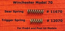 Winchester Pre 64 Model 70 Trigger Springs - Win Part 11670 And 12070