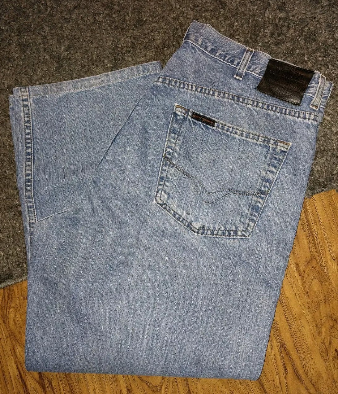 Jean Bootcut Harley Davidson Noir Taille 4P Basse - Neuf Avec étiquette