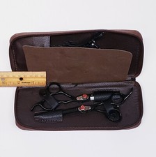 Silk Cut Collection Hair Cutting Shears Scissors Set-Point  Thinning Clips Case