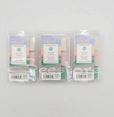 Huntington Home Seaside Escape Triple Pour Scented Wax Melts 2.5 oz ea. Set of 3