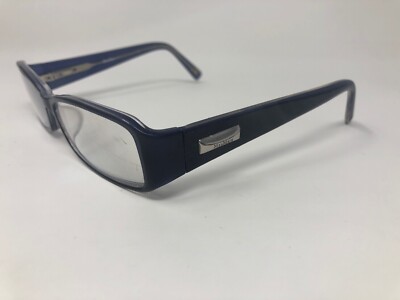 MAX MARA Eyeglasses Frame Womens MM1113 6RL 53-15-130 Dark Blue Polish JC07