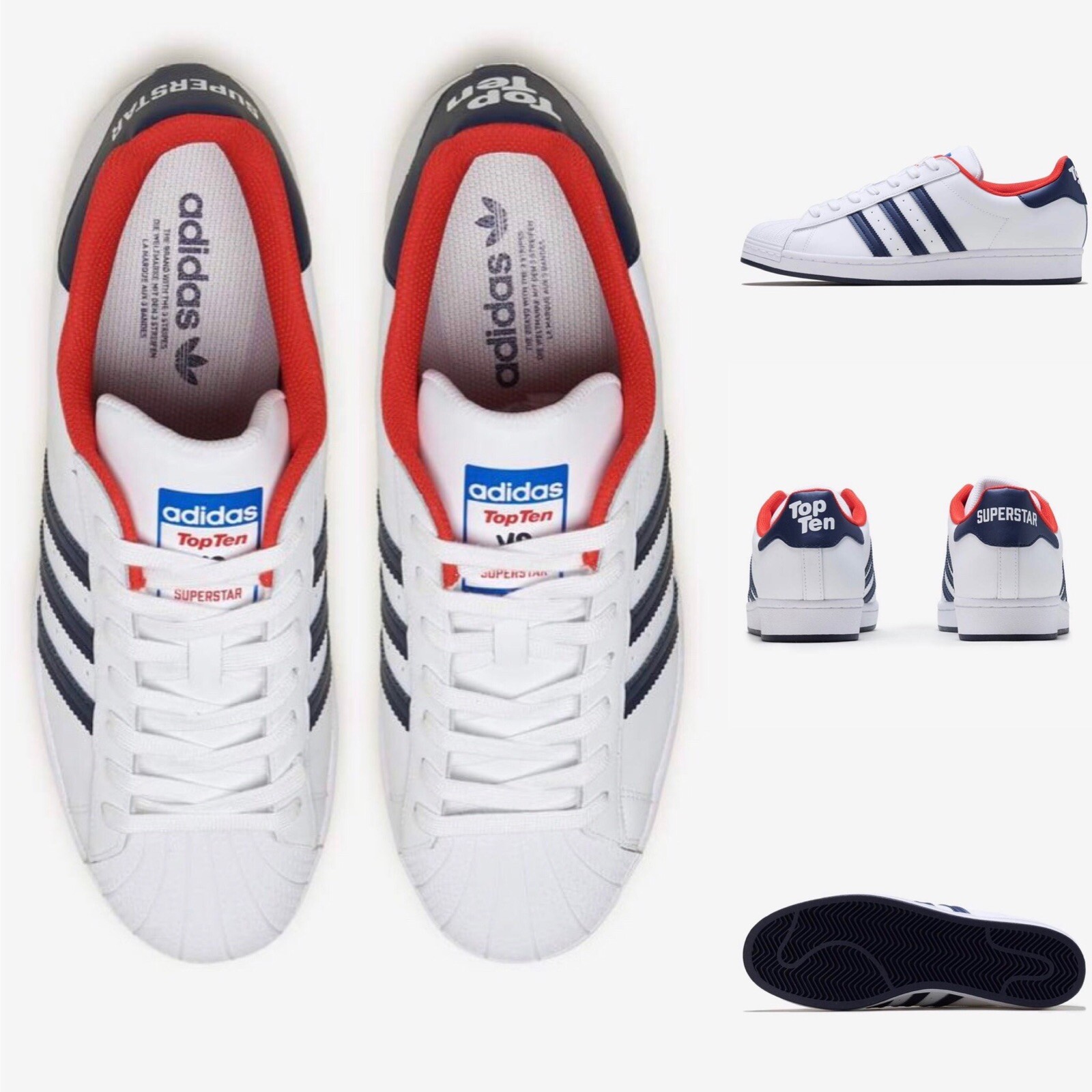 adidas superstar vs top ten