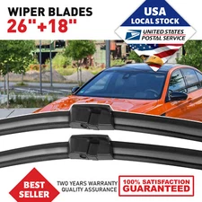 Front Windshield Wiper Blades Pair 26"+18" All Season For BMW 535i 2011 - 2016