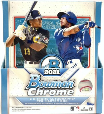 2021 Bowman Chrome Baseball Hobby Master Box - Mlb 