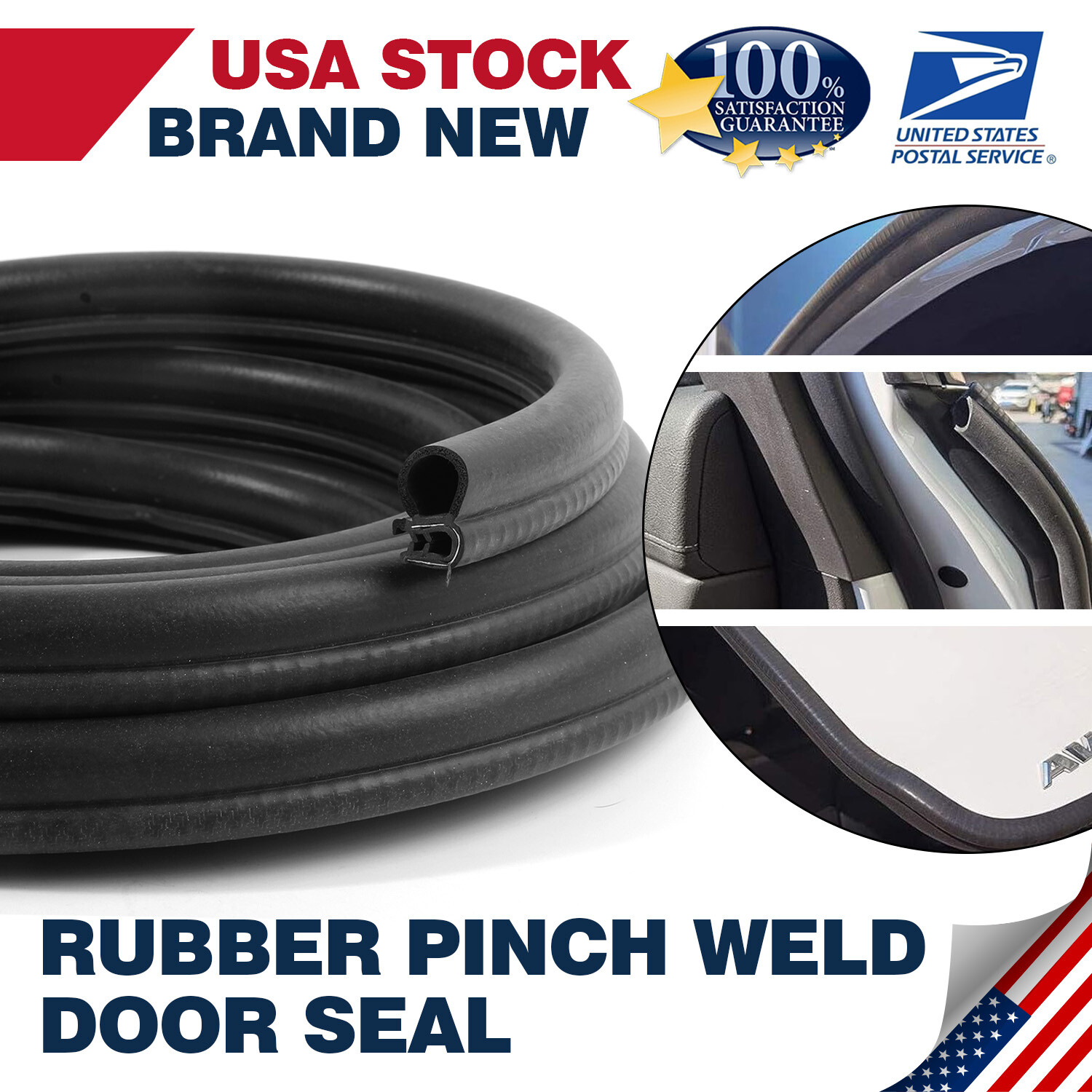 20Ft Universal Rubber Edge Trim Seal Strip for Boats, RVs, Trucks, and More