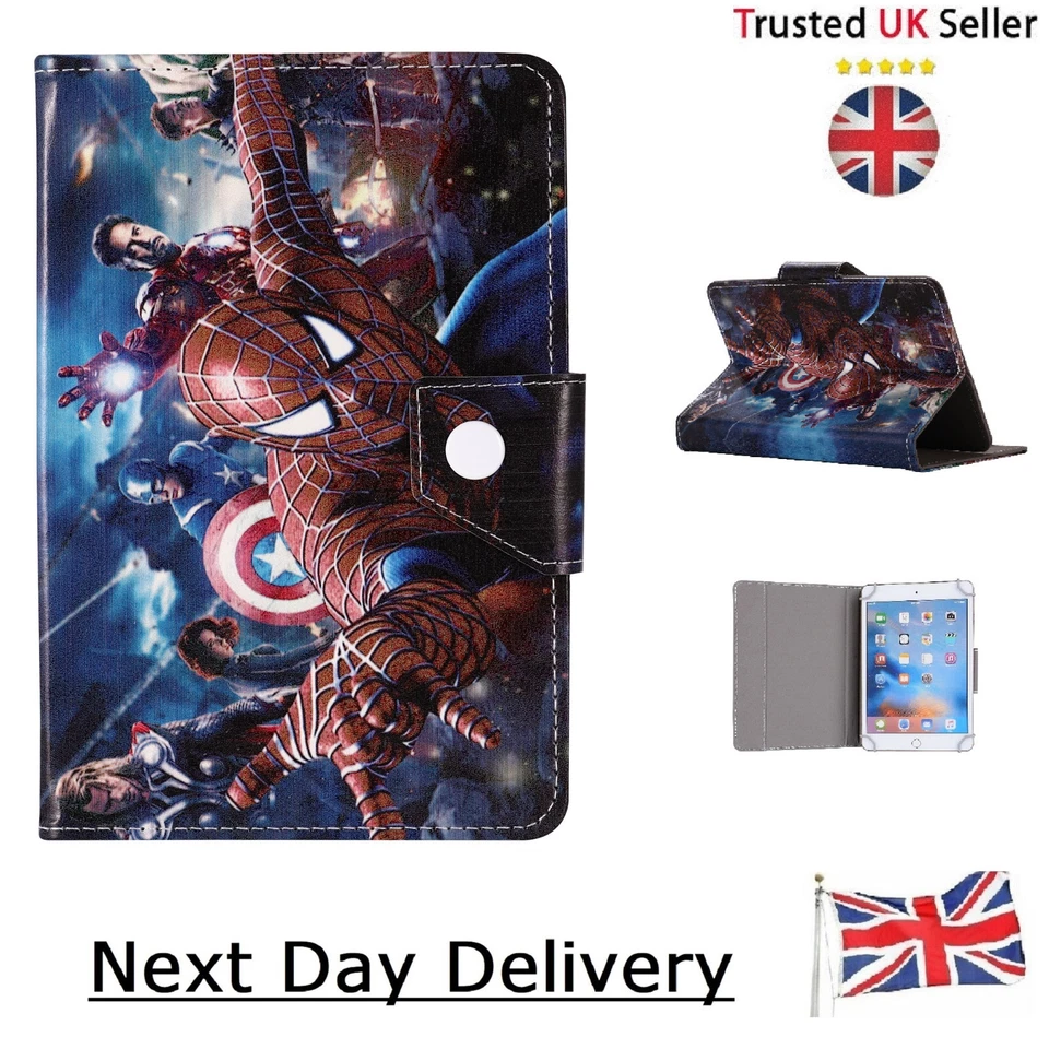 Case for Samsung Galaxy Tab ~ A A7 S6 A8 Tablets 7" 8" 8.7" 10.5" 11" Spider man - Image 3 of 4
