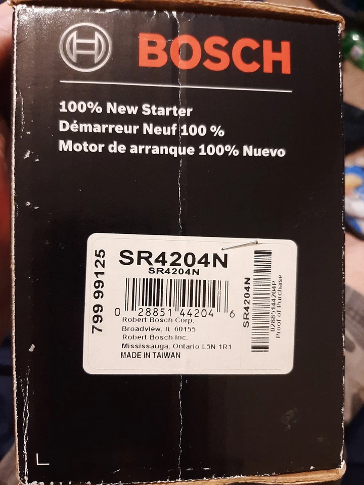 NUEVO Motor De Arranque Bosch SR4204N Mazda Ford Foto 4 de 4