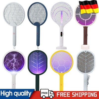 Foldable Fly Swatter Trap USB Rechargeable Bug Zapper Pest Control for Bedroom