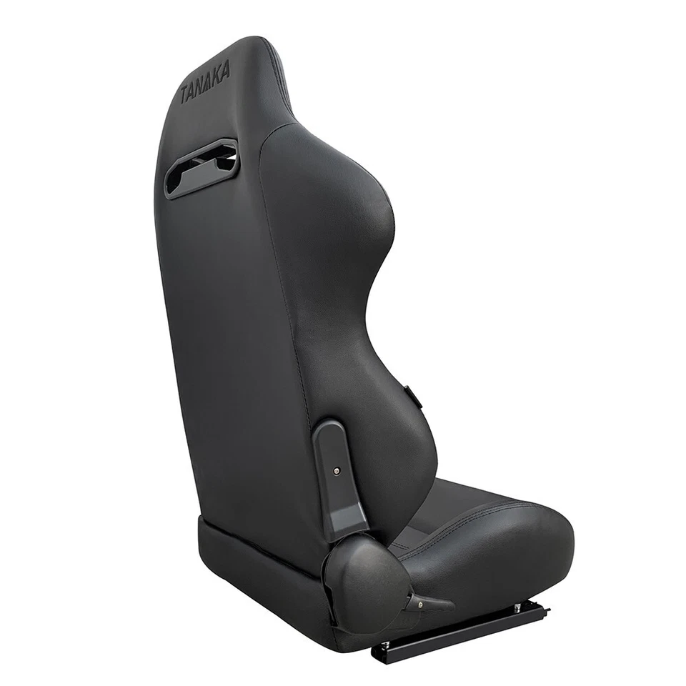 2 X TANAKA PERFORATED PVC LEATHER RACING SEATS RECLINABLE + SLIDERS FOR ISUZU - Image 4 of 4