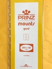 PRINZ STAMP MOUNTS 265/40, PACK OF 10, U.S. COMMEMORATIVES