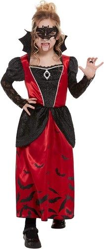 Smiffys Vampir-Kostüm Für Kleinkinder – Rot-schwarzes Kleid, Größe 1–2 Jahre, Sicher & Bequem