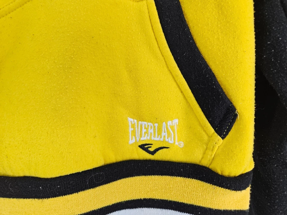 BOYS BLACK & YELLOW HOODIE EVERLAST 9-10 YEARS - Image 4 of 4