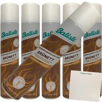 Batiste Trockenshampoo bruenette 6er Pack 6x200ml Dose usy Block