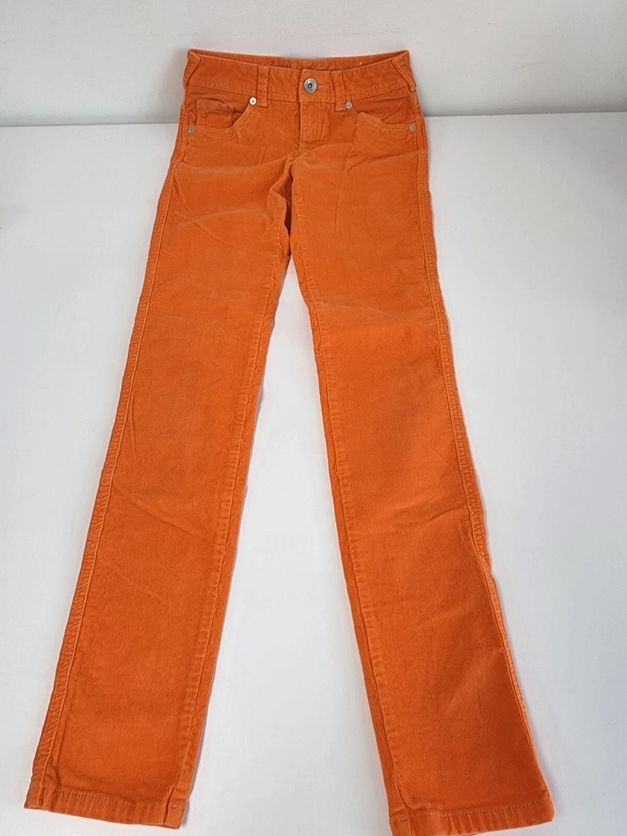 Orange stretch clearance pants