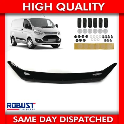ROBUST CAR PARTS BONNET WIND DEFLECTOR PROTECTOR GUARD BRA FOR FORD TRANSIT CUSTOM 2012-2018