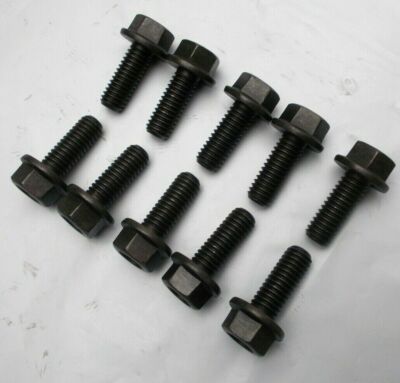 Hex Head Flange Bolt 3/8''- 16 x 1'' Long ''10 Bolts'' Grade 8  3/8x16x1
