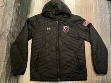 USA Speed Skating World Cup & National Team Under Armour Large Black Jacket