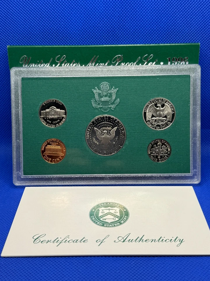 USA 1996 5 Coin Proof Set with Original Case / Cover - Image 2 of 2