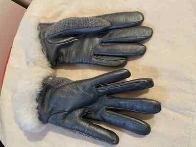 UGG Winter Gloves Wool Leather Shearling Small Petite