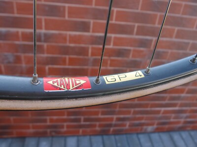 Roue Avant 700C Mavic GP4, Jante Tubulaire, Moyeu Campagnolo Record, Made In France, Occasion