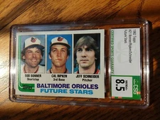 1982 Topps, #21, HOF Cal Ripken Jr. ROOKIE, CSG 8.5 NM-MT+, STUNNER!! RC