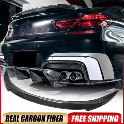 Carbon Fiber Trunk Spoiler For 2012-2016 BMW 640i/650i/M6 Convertible (F12) – Gloss Finish 6 thumbnail image