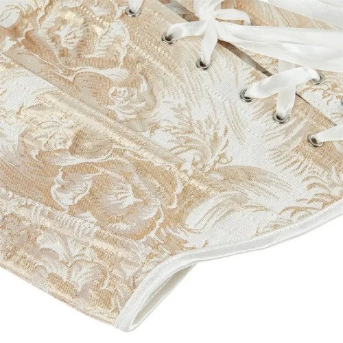 Mujeres Sobrebusto Corsé Prendas para el torso Cortas Chaleco Gótico Con Cordones Deshuesado Bustier Correas Sexy Foto 4 de 4