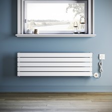 Electric Radiator Wall Mounted Flat Panel Heating Smart WIFI Control Timer White