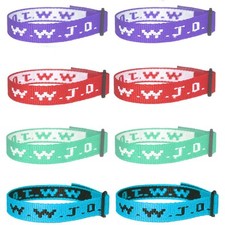 8pcs W.W.J.D. Bracelet Pack,Christian Bracelets,Faith Bracelet,Adjustable Webbin
