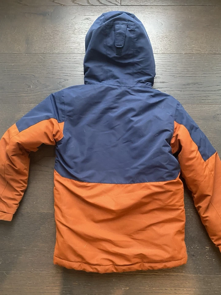 Columbia Boys Medium 10/12 Nordic Strider Winter Parka Jacket Orange Blue Coat - Image 2 of 4