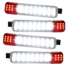 LED Interior Door Light Door Panel Courtesy Warning Light Lamp 4PCS Red White