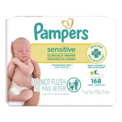 Procter & Gamble 870870 Pampers Sensitive Baby Wipes 84 Wipes/Pack