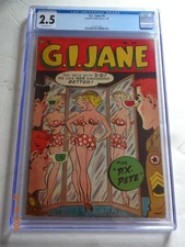 G.I. JANE #5 GGA SWIMSUIT COVER  CGC 2.5 STANHALL PUBL. 1954 RARE