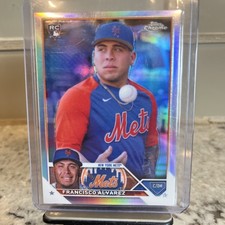 💥 2023 Topps Chrome FRANCISCO ALVAREZ Refractor Photo Image Variation Rookie RC